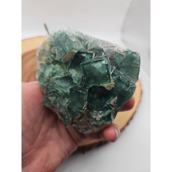 Raw Chunk Fluorite 1.27lb With Stand - Picture 10 of 10